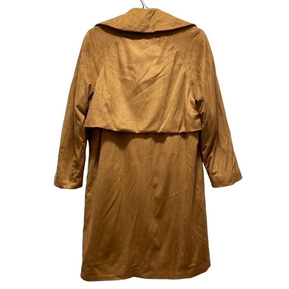 NWOT Topshop Velvet Trendy Coat size US 4 - Picture 3 of 4